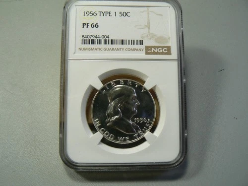 1956 Type I Franklin Half Dollar PF66 NGC 50 Cents Proof