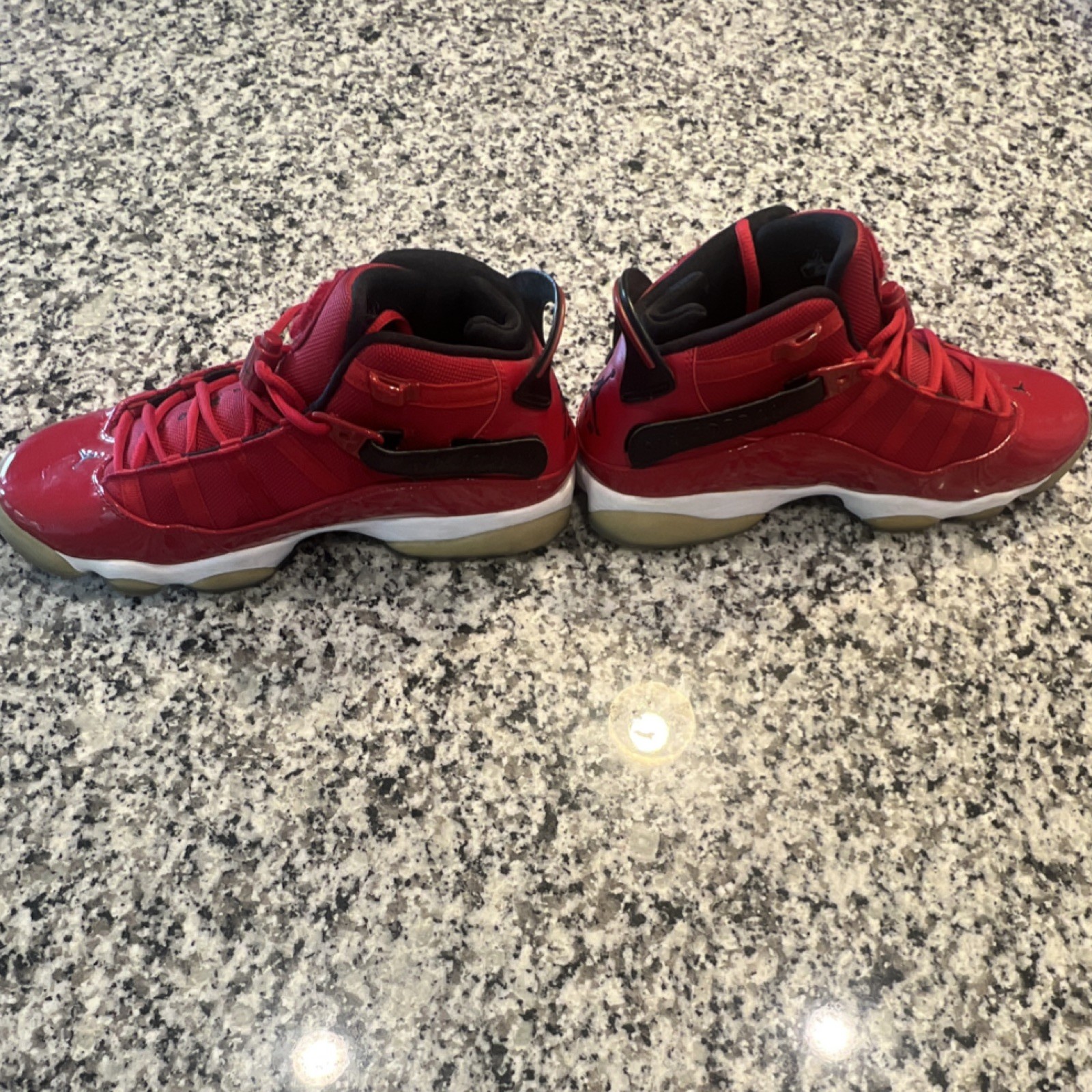 Jordan 6 Rings Gym Red 2019 322992-601 Men's High Top Basketball Sneakers thumbnail 8