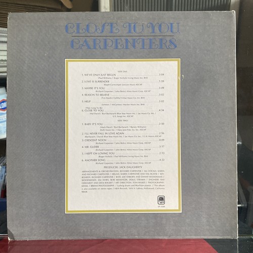 Vinyl 3 LP Lot - Carpenters - Close To You, Ticket To Ride, and Made In America - Picture 14 of 16