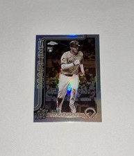 Miami Marlins Eric Wagaman 2025 Topps Update Chrome Baseball Sepia Refractor RC