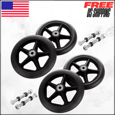Walker Wheels Replacement Solid Anti Slip Front Caster for Rollatr Walker 4pk 6"