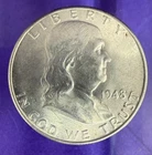 1948 Benjamin Franklin Liberty Bell Silver Half Dollar Coin