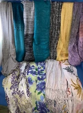 HUGE VARIETY of 11 WOMEN’S DIFFERENT STYLE SCARVES - YOU SELECT -MOST NEVER WORN