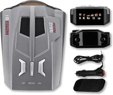KF Premium V9 16-Band 360  Car Trucker Laser Radar Detector with Speed  Voice A