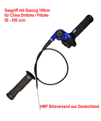 HMParts 22mm Rayana Throttle Handle Set With Cable – For Dirt Bikes & Pit Bikes 50-250cc