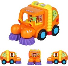 CifToys Friction Powered Push and Go Toddler Toy Truck Vehicle Purifier Orange