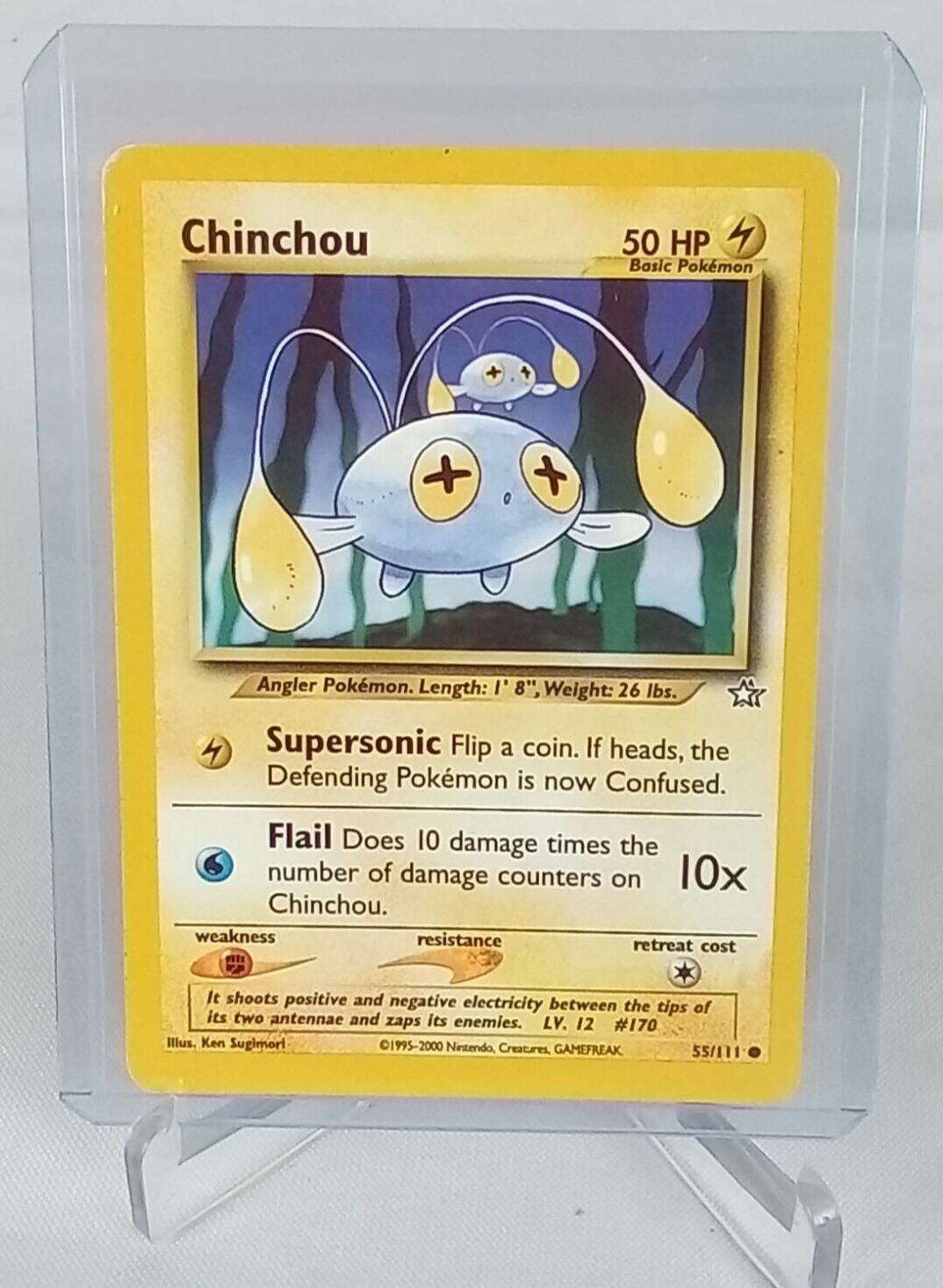 Chinchou Hp 50 #55 Pokémon Card 2000