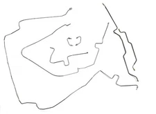 Prebent Stainless Brake Line Kit Fits Jeep Wrangler 97-02 Non ABS w/ Dana 35