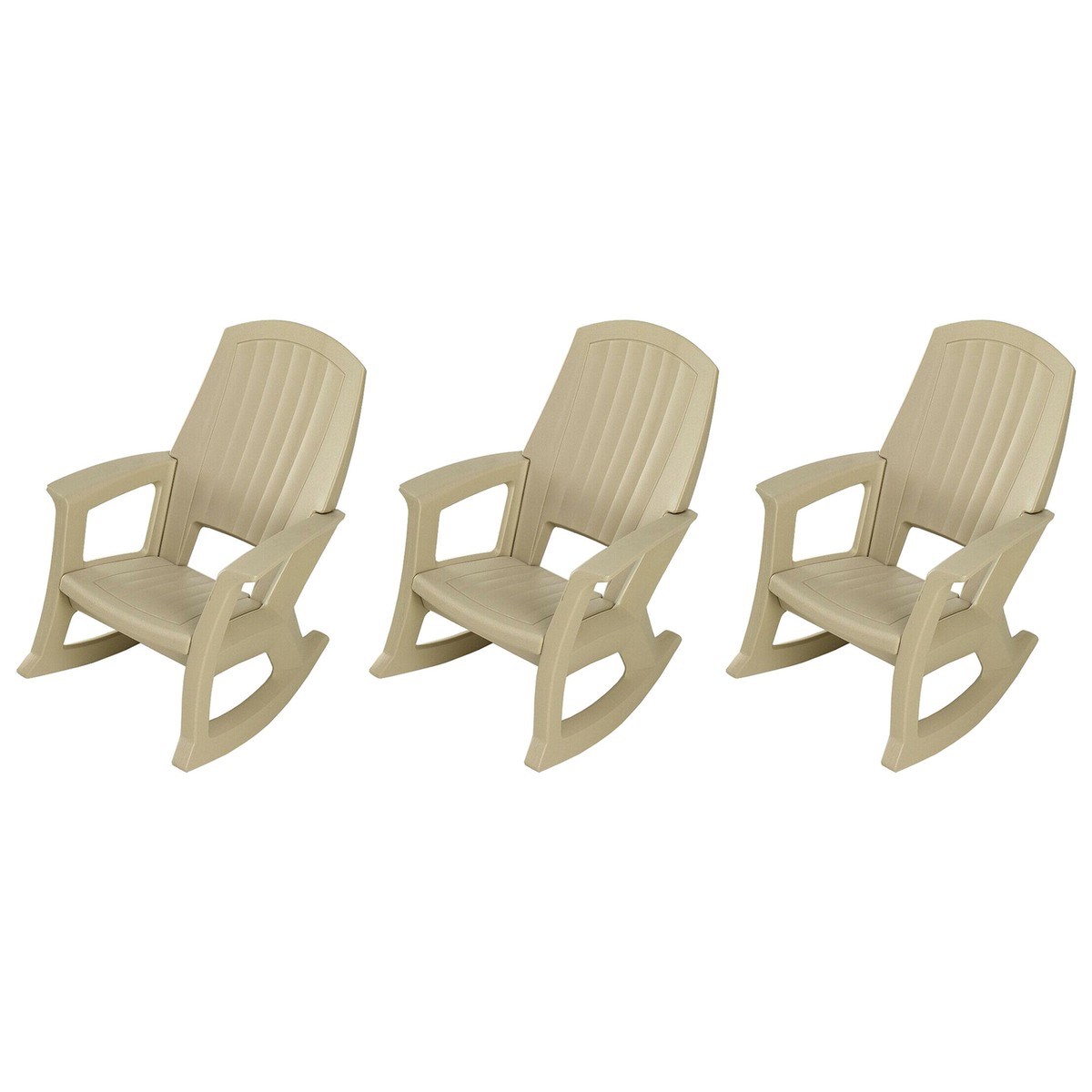 Semco Plastics Rockaway Heavy Duty Plastic Outdoor Rocking Chair