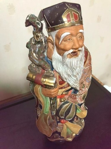 Kutani Longevity Figur - 31 cm japanische Sennin Statue für Weisheit & Gesundheit - Bild 7 von 9