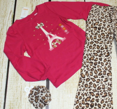Gymboree gloves Parisian Chic 5-7 leopard print