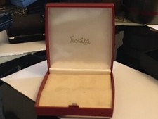 Vintage Rosita REGD Pearl Earrings Display Presentation Box