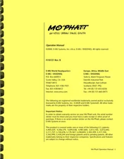 EMU Mo Phatt Urban Dance Synth Synthesizer OWNER'S OPERATION MANUAL