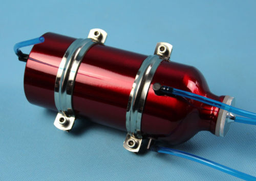 600ml Red Metal Fuel Tank for 23-30.5cc RC Gas Boat Atomik C1 Aquacraft Rio-1588 - Picture 9 of 9