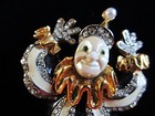 KJL KENNETH J. LANE Enamel Jeweled Balancing Clown Pin — photo 6