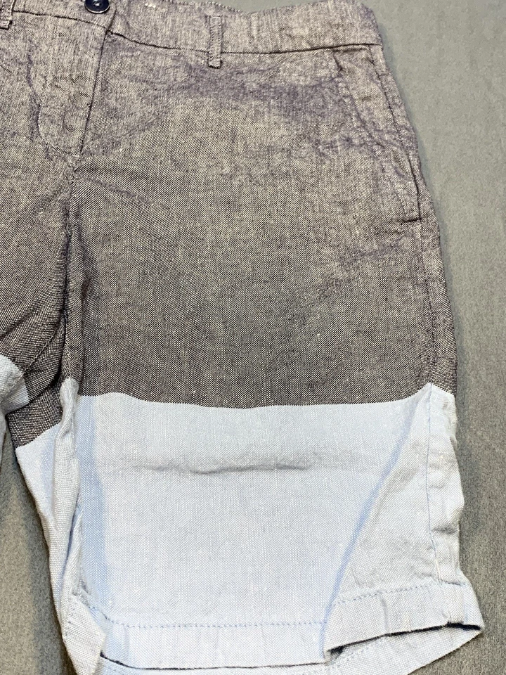 Pantalones Cortos Gap Khakis Adulto 4 Mujer’s Azul Informal Algodón Lino Foto 3 de 4