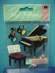 Piano  dimensional Sticker Pack  Jolee's boutique 