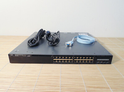 Cisco WS-C3650-24PS-L 24 10/100/1000 Ethernet PoE+ 4x1G Uplink Lan Base 2xPSU 