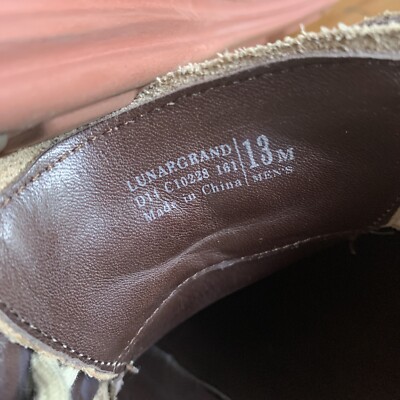 Cole Haan Tan Suede Wingtip Oxfords Red Rubber Soles Size 13  display picture 1