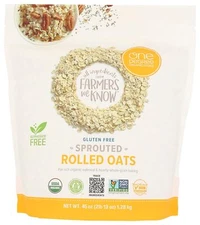 One Degree Organic Foods Sprouted Rolled Oats 45 oz
