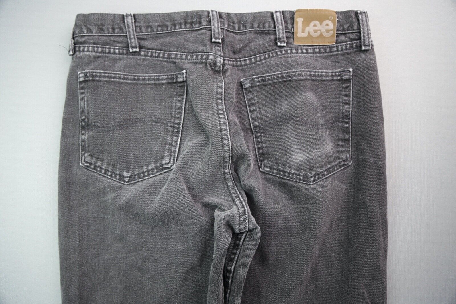 Men's 2008 Lee Jeans Regular Fit Straight Leg Bla… - image 8