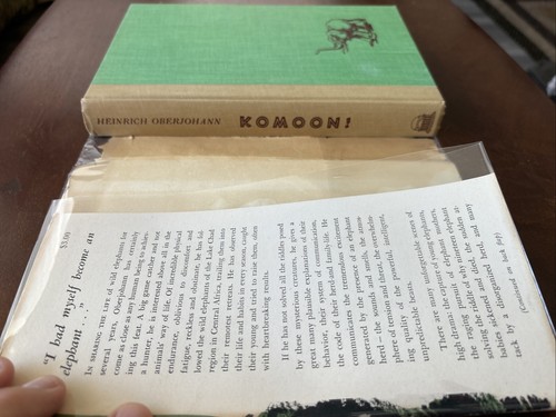 Komoon! Capturing the Chad Elephant - Heinrich Oberjohann 1953 HCDJ 2nd Printing - Picture 8 of 13