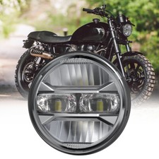 Per TRIUMPH Scrambler 2006-2014 2015 Faro proiettore led 5,75" con occhio angolare con DRL