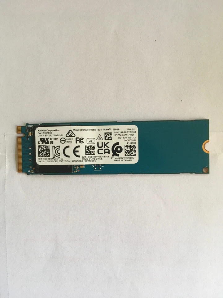 Festplatte mit Windows 10 vorinstaliert für HP Probook 650 G8 L 850-GL 256 GB