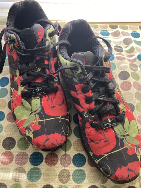 Size 8.5 - adidas ZX Flux Red Roses for sale online | eBay