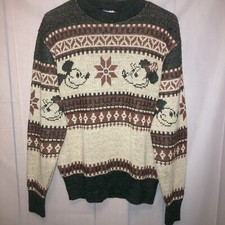 1970's Kennington Unisex Vintage Mickey Mouse Ugly Christmas Sweater Rare M