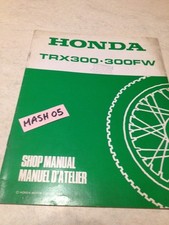 supplément manuel atelier Honda TRX300 FW TRX 300 Shop manual éd. 88