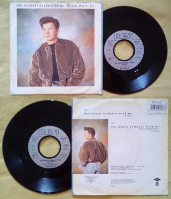 7''45 Giri Rick Astley She Wants To Dance With Me West Germany Vinyl Vinyl Vinyl Vinyl