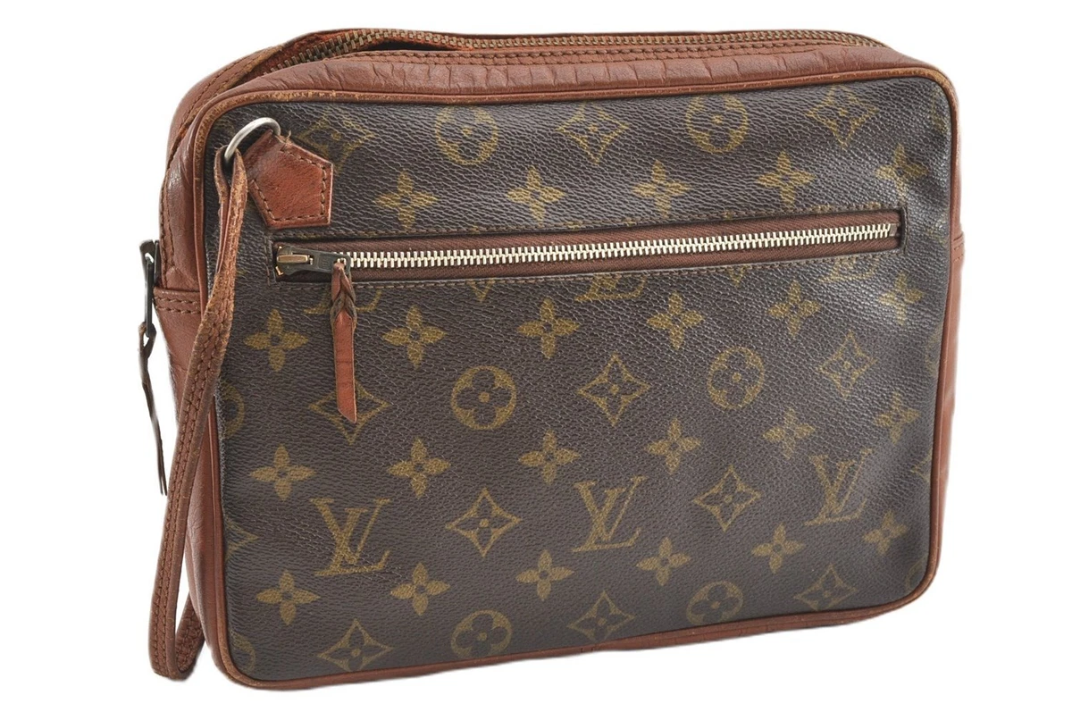 Louis Vuitton Authentic Monogram Pochette Sport Clutch Handbag 