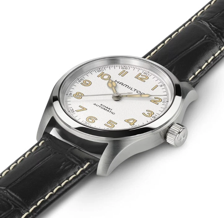 Reloj para hombre Hamilton Khaki Field Murph esfera blanca automático 38 mm H70405710 Foto 4 de 4