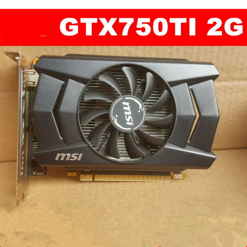 MSI NVIDIA GeForce GTX750Ti 2GB GDDR5 PCI-E Video Card VGA DVI HDMI