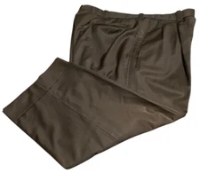4 Seasons Slacks Pants Mens 44x26 Brown Pleated Front Cuffed