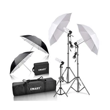 EMART Umbrella Photography Lighting Kit with 700W CFL 5500K Bulbs ,Soft Light...