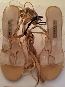 zara clear strap heels