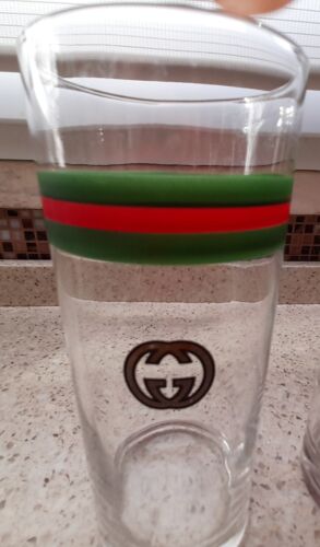 Bicchieri vintage da collezione GUCCI marchio incrociato sempreverde - Foto 3 di 5