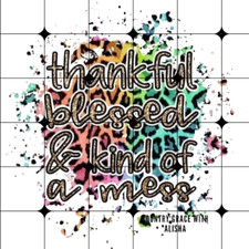 Sublimation Print Hot Mess Leopard Ready to Press Heat Transfer