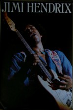 JIMI HENDRIX 1987 HENDRIX PLAYING GUITAR POSTER