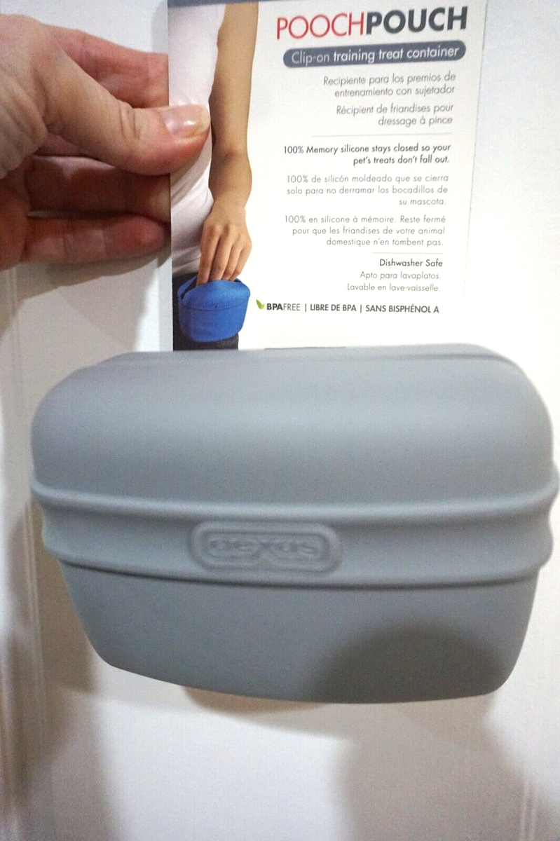 NWT DEXAS POOCH POUCH LIGHT GRAY