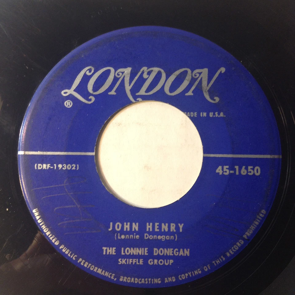 Lonnie Donegan Skiffle Group 45 Rock Island Line/John Henry 1956 uk folk VG++ 7" - Image 3 of 4