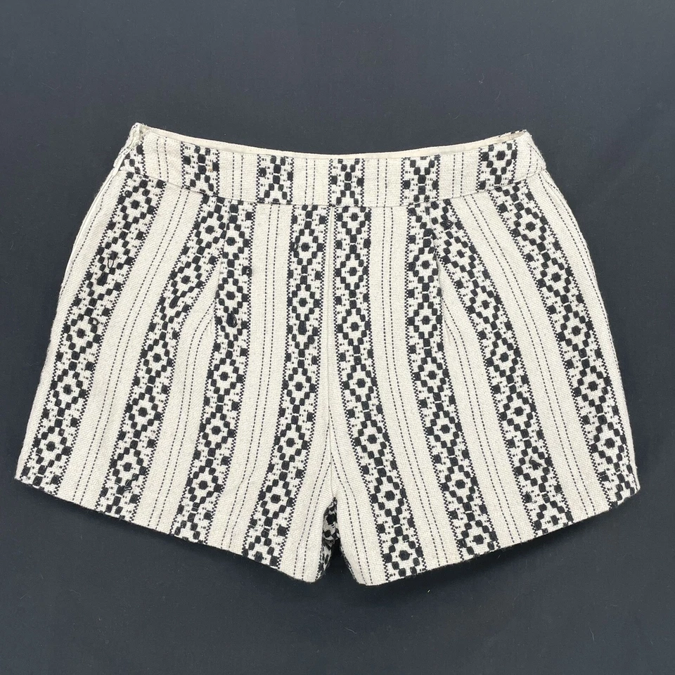 Pantalones Cortos Tapices HOLLISTER Clásicos Patrón Blanco y Negro Para Mujer Talla 1 Foto 2 de 3