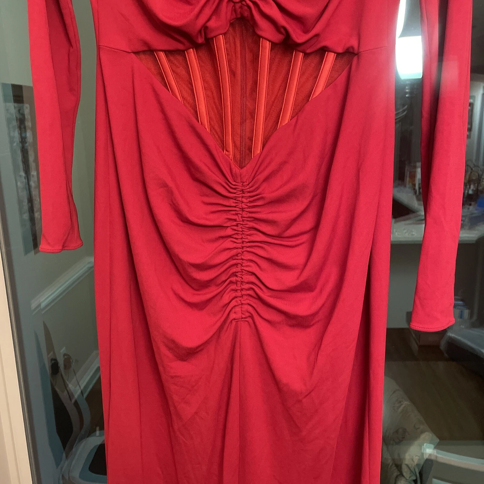 Abito da cocktail lavorato a maglia Versace nuovo taglia 48