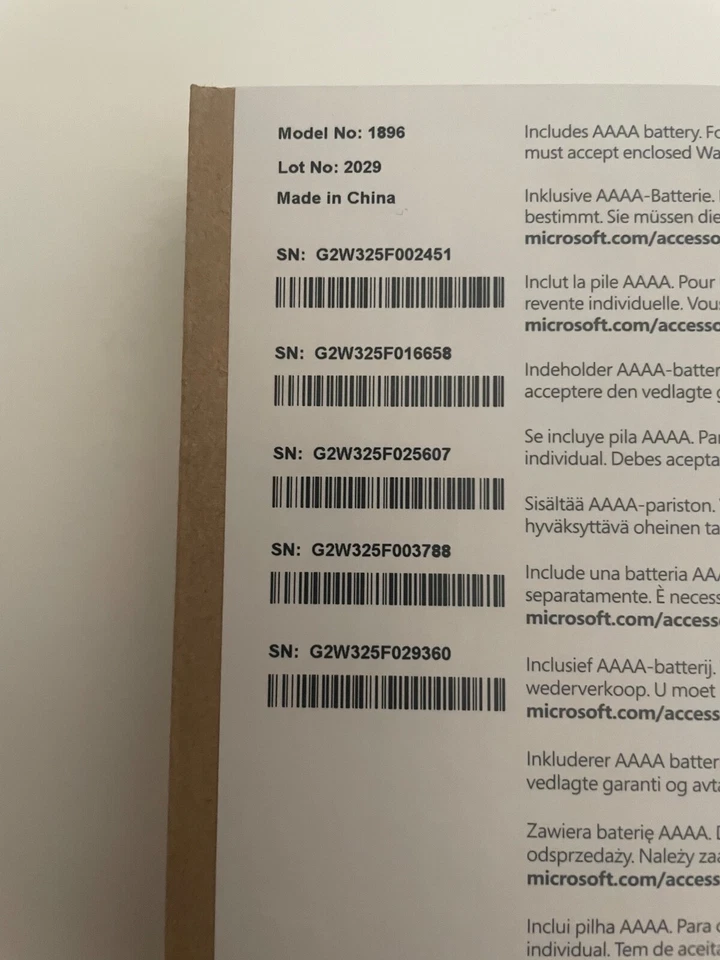 5 Pack Box Genuine OEM Microsoft Stylus Pen For Surface Tablet Model 1896 Sealed - Image 4 of 4