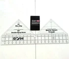 New Ruler Non-slip 90 Degree Double Strip Quilt Ruler #MSW-02
