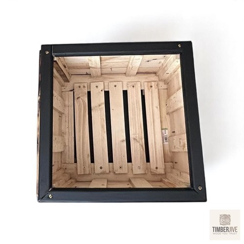 Maceta de madera para jardín al aire libre cuadrada rectangular exhibición plantas maceta - Imagen 12 de 12