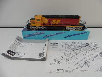 Athearn Umbau SF Santa Fe SD40-2 Diesellok wechselstrom Digital Spur H0