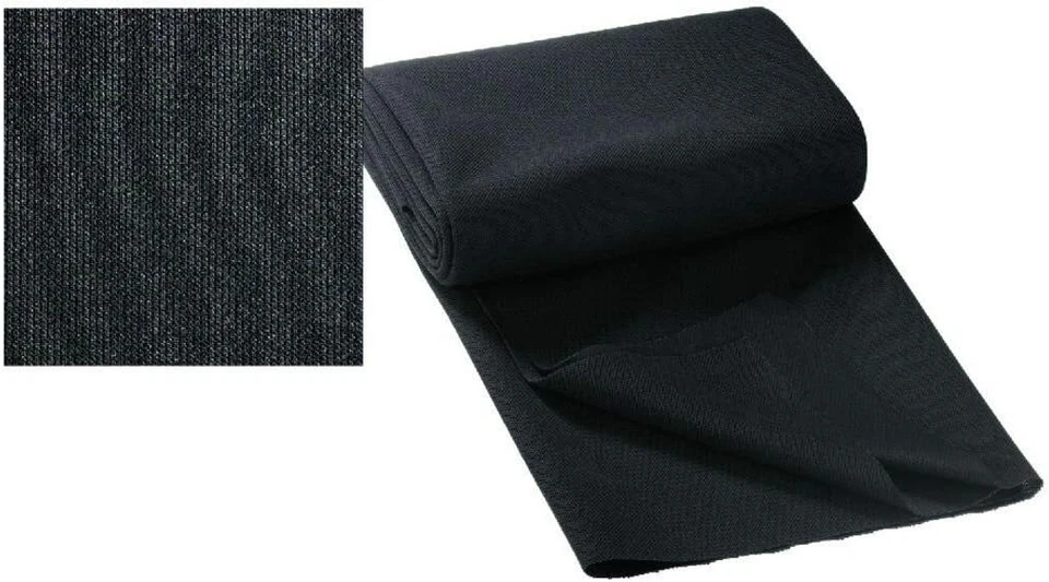 MONACOR tissu tissus acoustique Haut-parleur Revêtement 140cm x 75cm extensible noir
